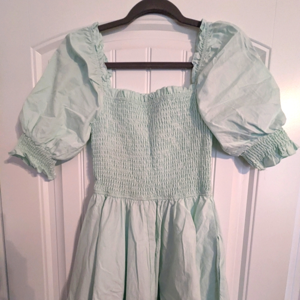 Blue rain dress